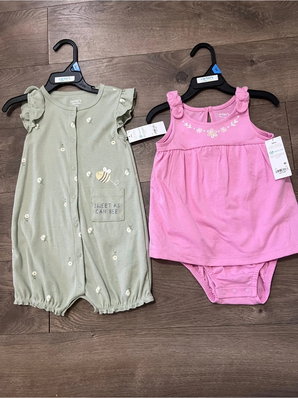 2 Carters Summer Outfits Size 24 Months New